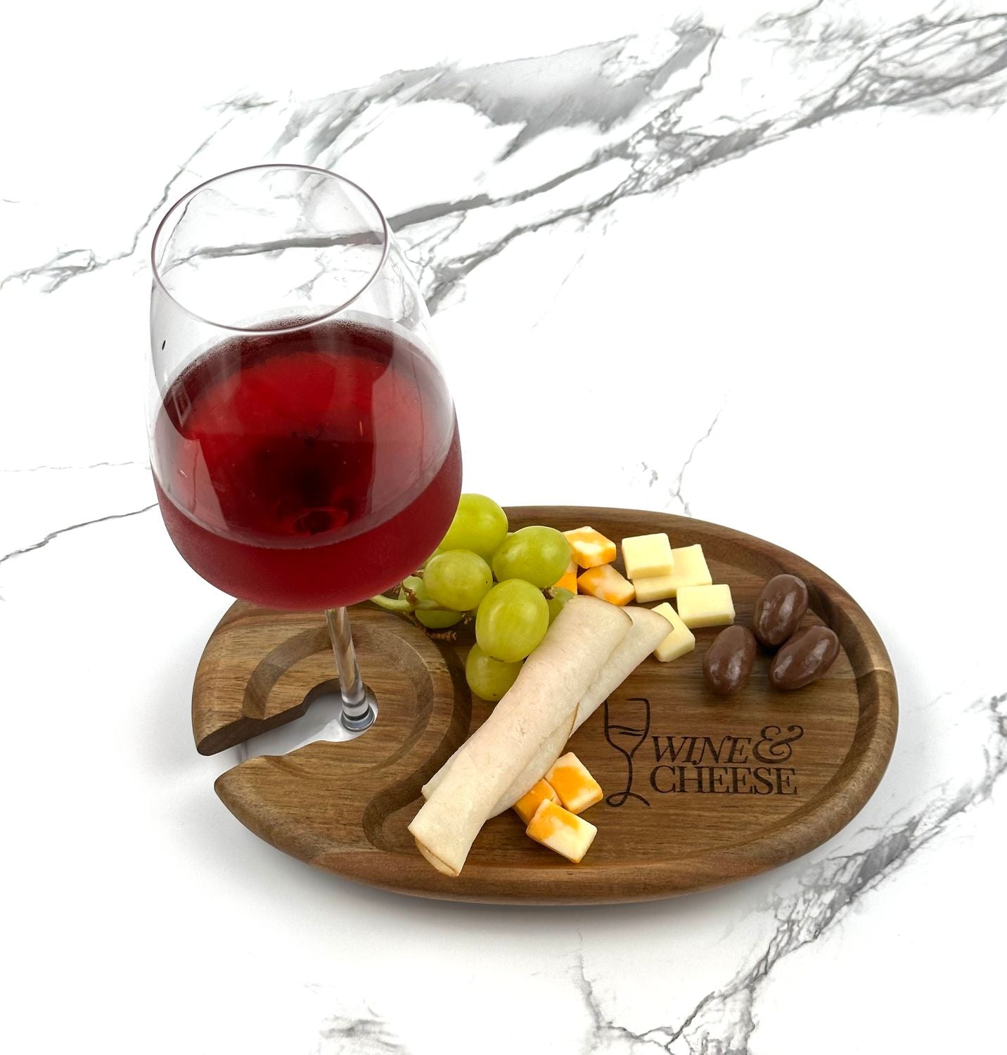 Custom Wine Snack Tray Bundle | Personalized Wine Gift