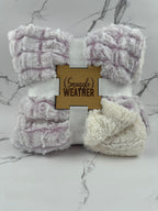 Reversible Micromink to Faux-Sherpa Tie-Dye Throw, 50" x 60