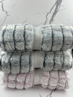 Reversible Micromink to Faux-Sherpa Tie-Dye Throw, 50" x 60