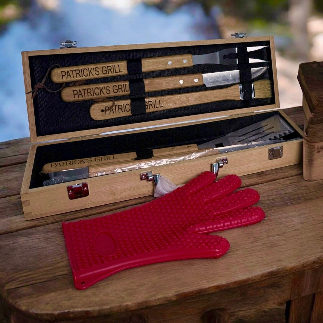 11-Piece Personalized BBQ Grill Set
