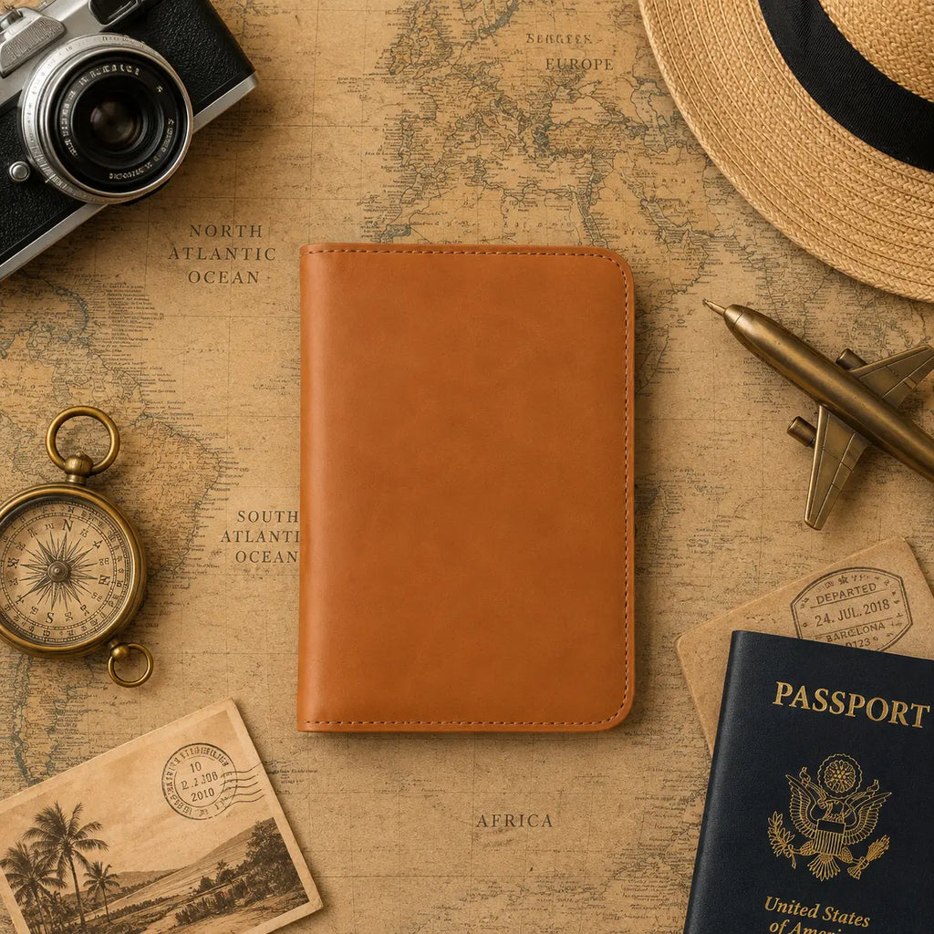 Travel Combo - Personalized Luggage Tag & Passport Holder