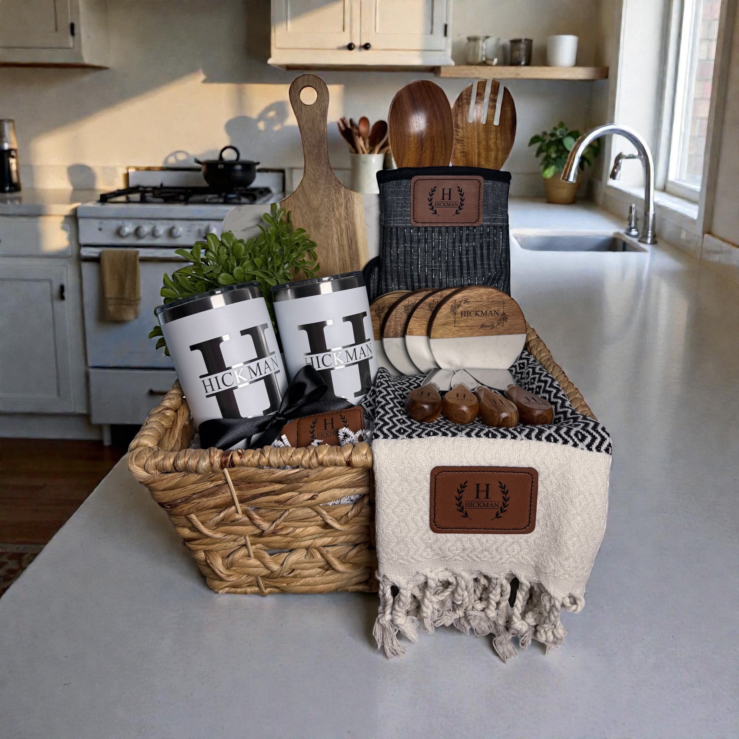 The Signature Luxe Basket with Tumblers