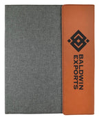 Portfolio Engraved 9 1/2 x 12 1/2 Leatherette with Engraved Pen