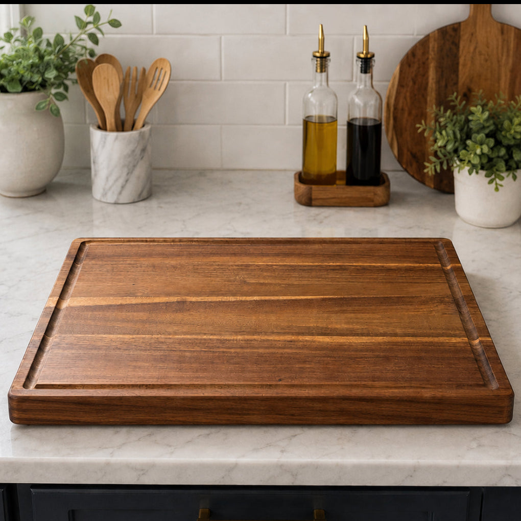 Personalized Thick Acacia Cutting Board | Premium Client Gift