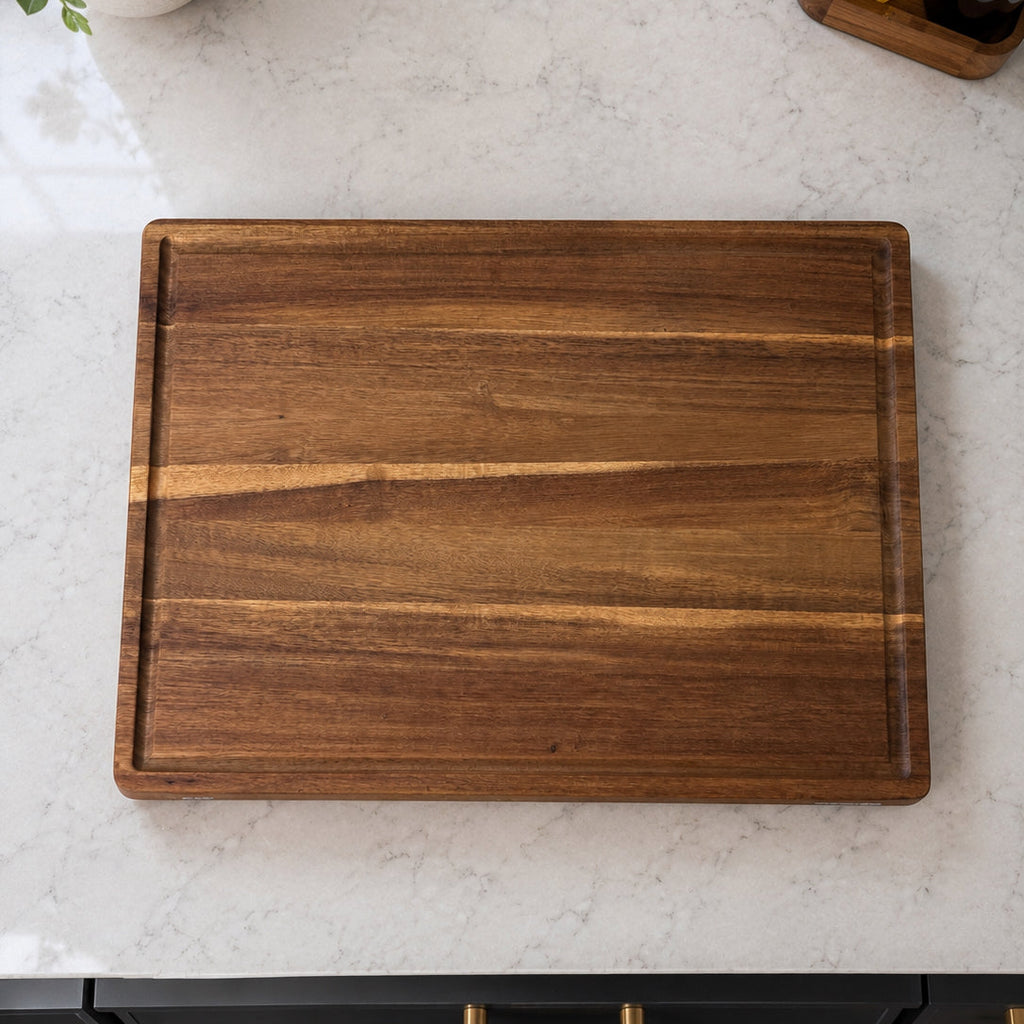 Personalized Thick Acacia Cutting Board | Premium Client Gift