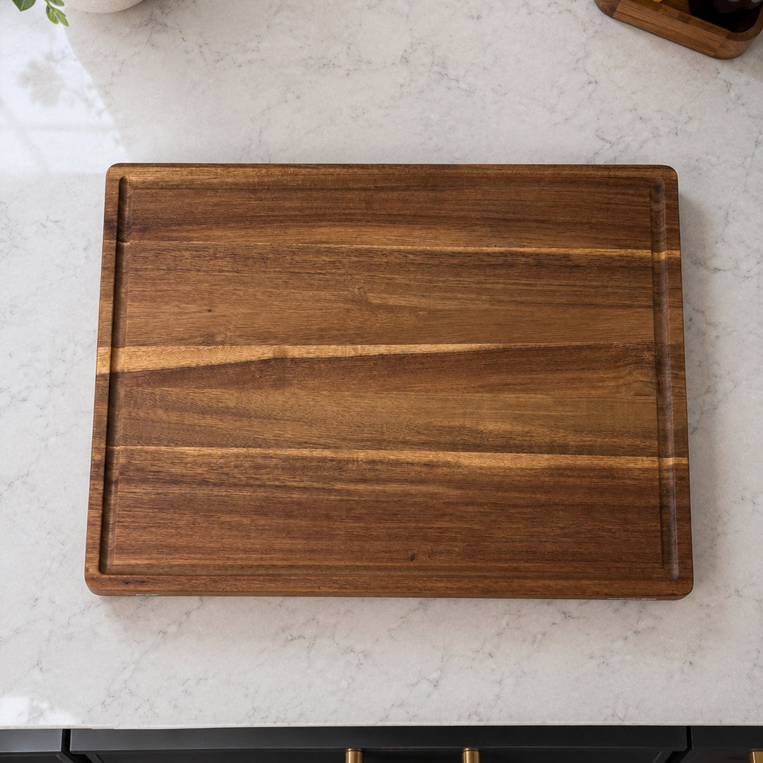 Personalized Thick Acacia Cutting Board | Premium Client Gift