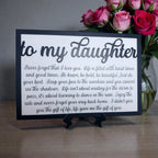 To My Child Inspirational Plaque