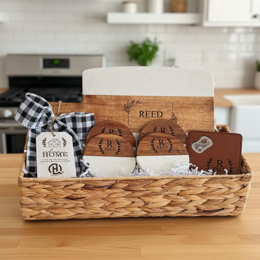 Modern Living Realtor Closing Basket