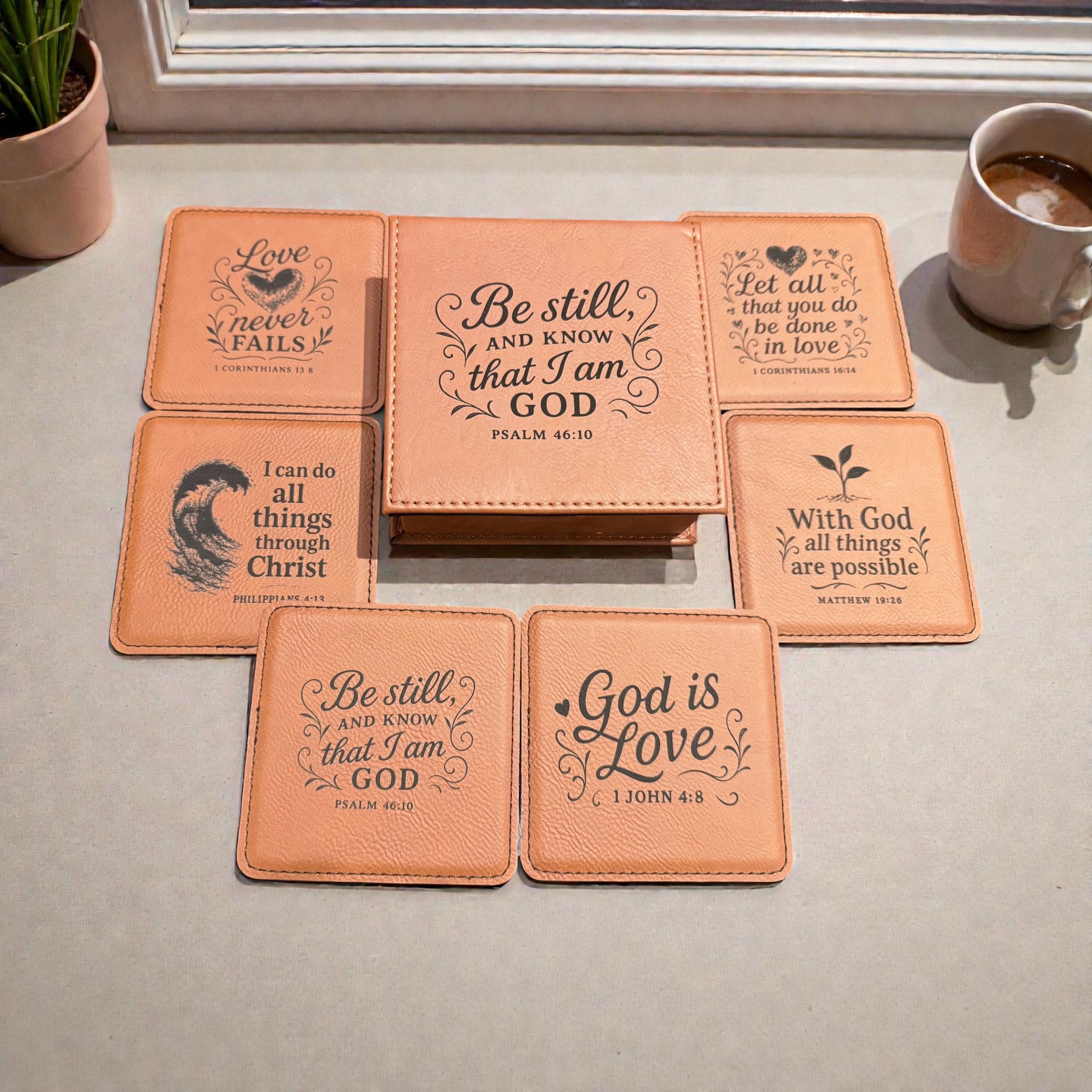 Gift Scripture Coaster Set