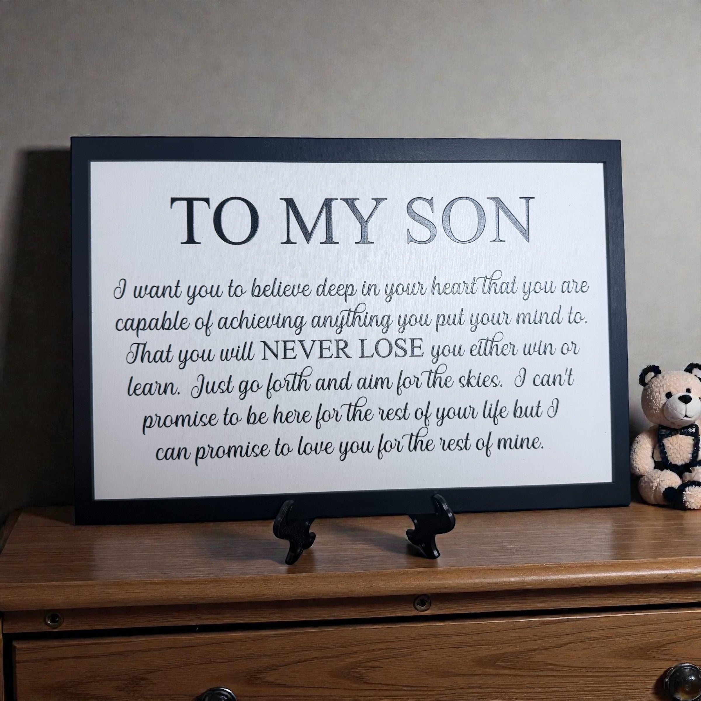 To My Child Inspirational Plaque