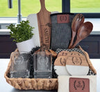 Luxe Basket with Glasses