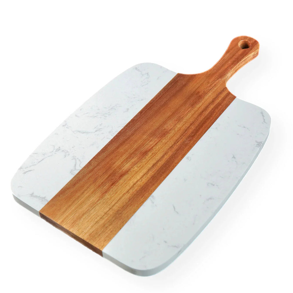 Medium Handle Serving Board with cheese utensils