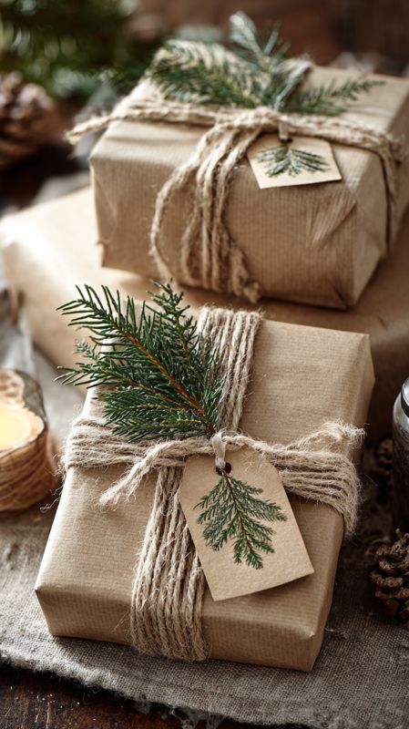 Handmade gift box packaging