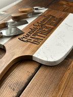 Medium Handle Serving Board with 4 Utensils