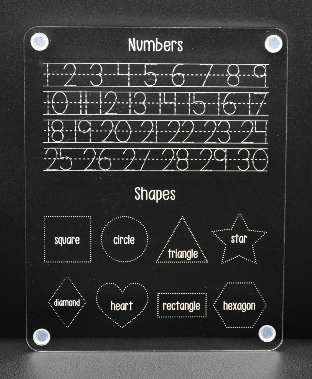Kids Acrylic Learning Board Bundle