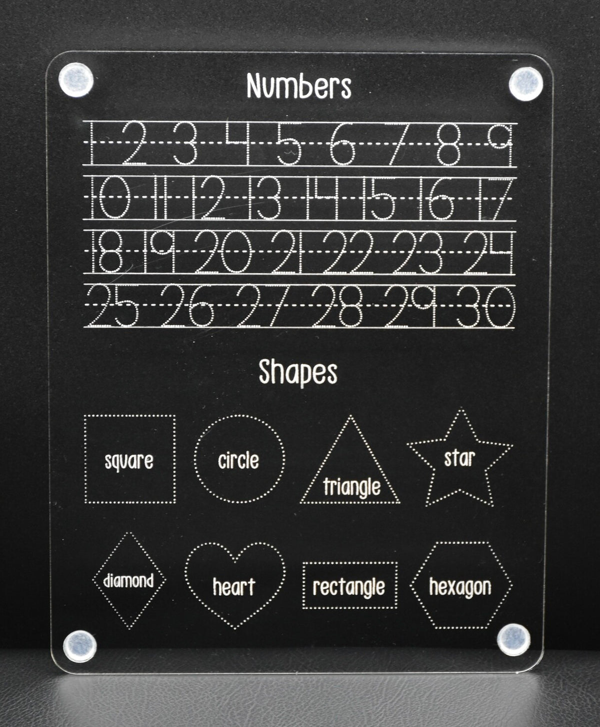 Kids Acrylic Learning Board Bundle