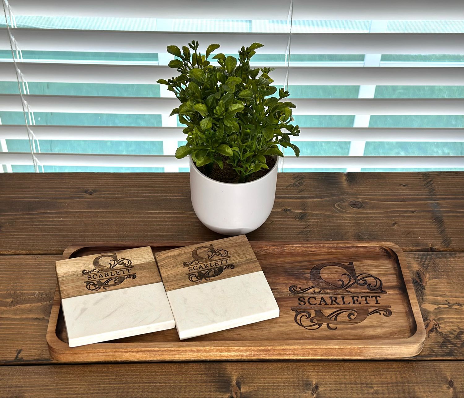 Catch-All Tray and Coaster Bundle