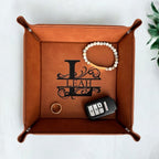 Personalized 6” Leatherette Catch-All Tray