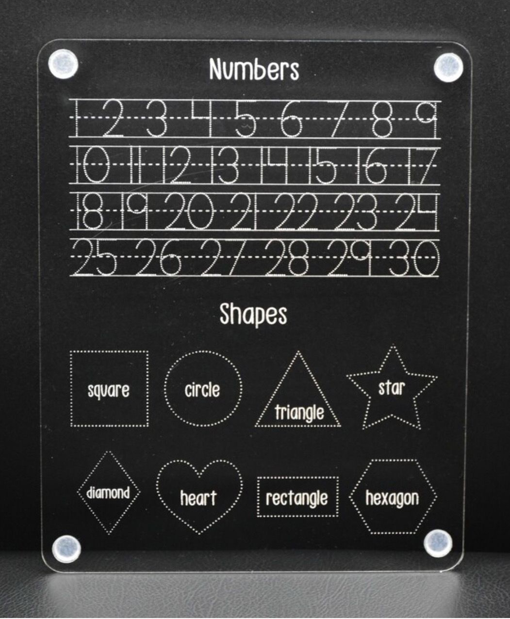 Kids Acrylic Learning Board Bundle